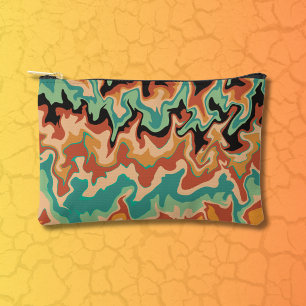Pochette À Accessoires Carte topographique inspirée du désert de Sonora