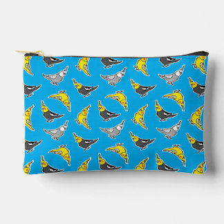 Pochette À Accessoires Cartoon Cockatiels Pattern