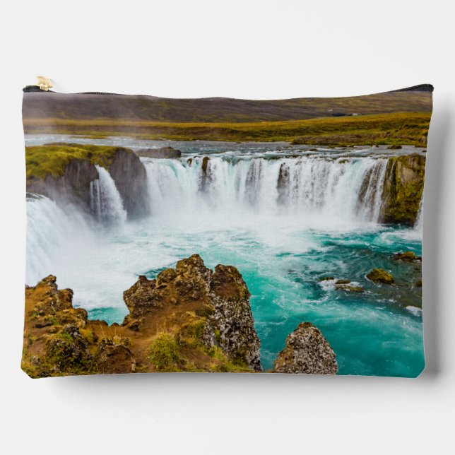 Pochette À Accessoires Cascade de Godafoss, Islande (Recto)