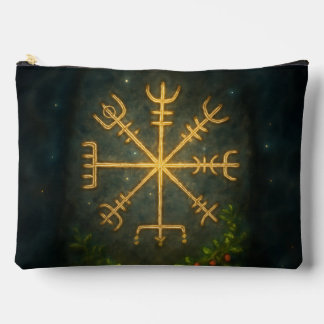 Pochette À Accessoires Casque de l'Épouvante Aegishjalmur Symbole Protect