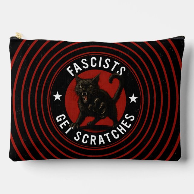 Pochette À Accessoires Cats Against Fascists (Recto)