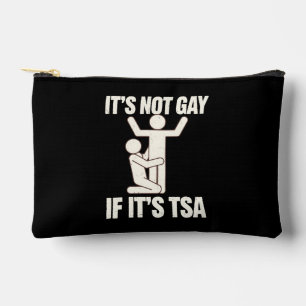 Pochette À Accessoires Ce N'Est Pas Gay Si C'Est La Sécurité TSA Drôle LG