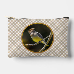 Pochette À Accessoires Cèdre cire Songbird Photo originale Oiseau sauvage