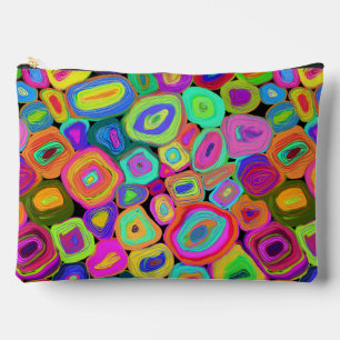 Pochette À Accessoires Cercles funky colorés et ludiques