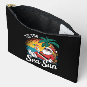 Pochette À Accessoires C'est le soleil de la mer Santa Beach Noël en juil