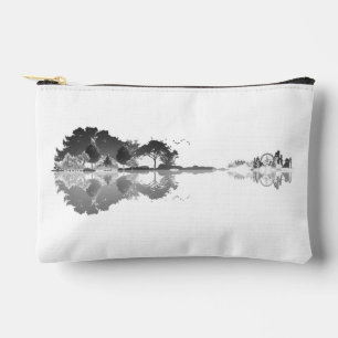 Pochette À Accessoires Chanson de la nature : Art guitare du paysage fore