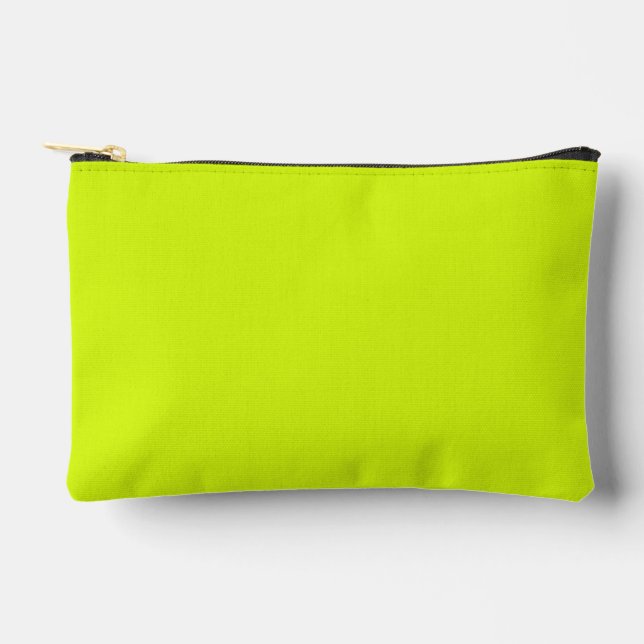 Pochette À Accessoires Chartreuse Couleur jaune uni (Recto)