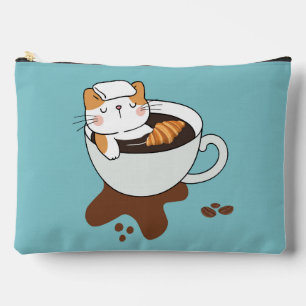 Pochette À Accessoires Chat Café