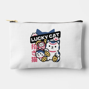 Pochette À Accessoires Chat Chanceux Maneki Neko – Chat de Fortune Japona