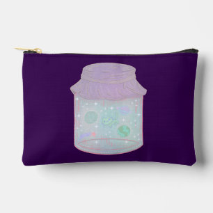Pochette À Accessoires Chat Galaxie dans un Pot Art de Chat Spatial Kaw