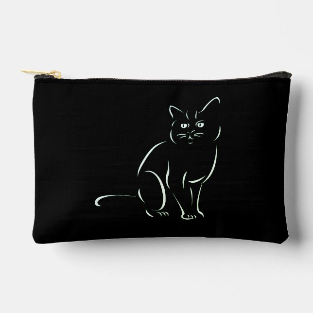 Pochette À Accessoires Chat Kitty Blanc (Recto)