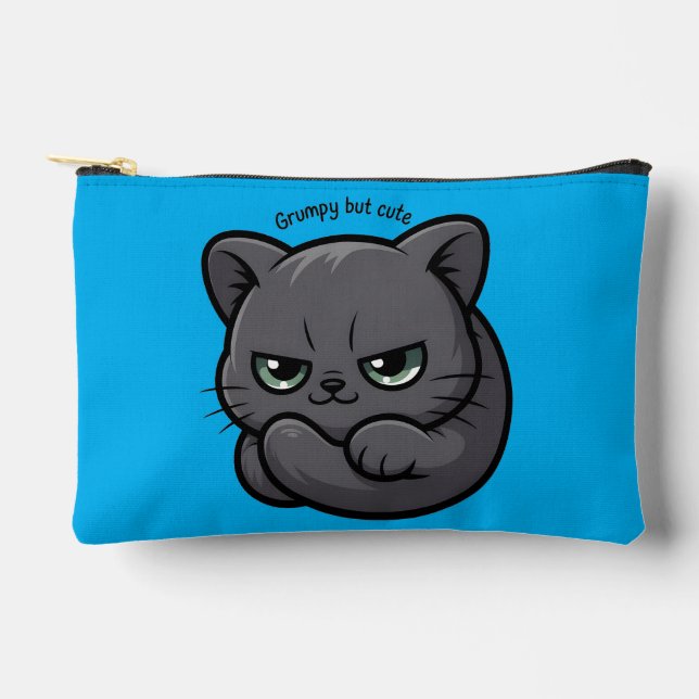 Pochette À Accessoires Chat Sassy Chibi avec une attitude (Recto)