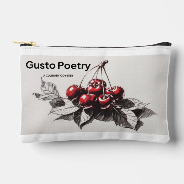 Pochette À Accessoires Cherries Gusto Poetry (Recto)
