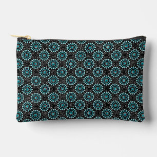 Pochette À Accessoires Chic tendance moderne stylish Girly Turquoise Dot 