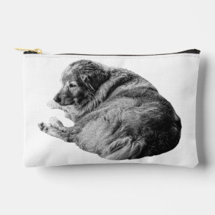 Pochette À Accessoires Chien à Fourrure Lisse Offre un Accessoire de Vaca