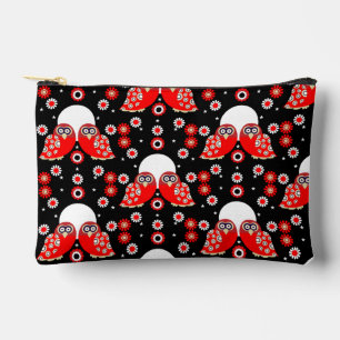 Pochette À Accessoires Chouette d'art populaire