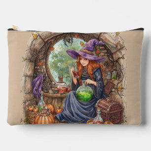 Pochette À Accessoires Chuchotements de Magie, Belle Sorcière et Sa Potio