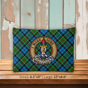 Pochette À Accessoires Cimier du clan Kirkpatrick sur tartan