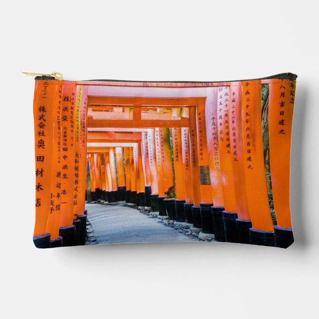 Pochette À Accessoires Cinquante nuances d'orange - Senbon Torii, Kyoto (Recto)