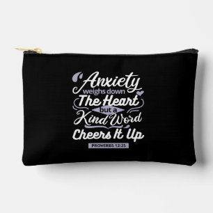 Pochette À Accessoires Citation d'encouragement chrétien – Anxiété et gen