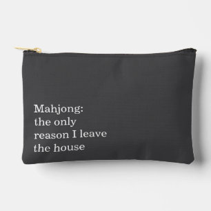 Pochette À Accessoires Citation drôle pour introverti de Mahjong humour i