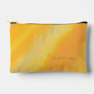 Pochette À Accessoires Citron Aquarelle Orange Ensoleillé