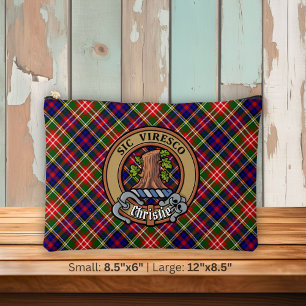 Pochette À Accessoires Clan Christie Crête sur Tartan