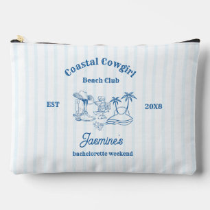 Pochette À Accessoires Coastère cowgirl Blue Ocean Bachelorette week-end