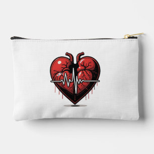 Pochette À Accessoires Cœur Anatomique avec Battement de Vie 