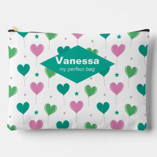 Pochette À Accessoires Coeurs de ballons.