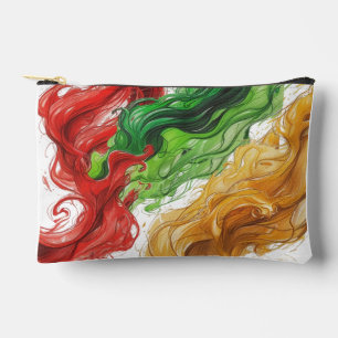 Pochette À Accessoires Colibris verts pixellisés