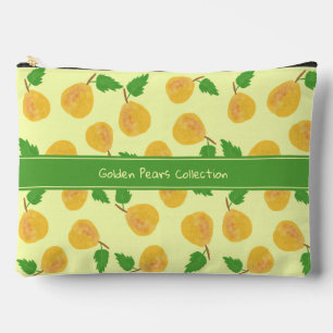Pochette À Accessoires Collection de poires dorées Crème dorée