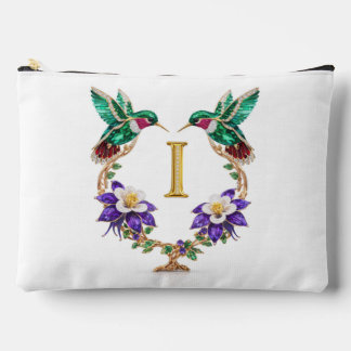Pochette À Accessoires Colorado Colibri & Ancolie Lettre I Mariage
