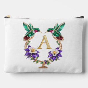 Pochette À Accessoires Colorado Hummingbird & Columbine Lettre A Mariage