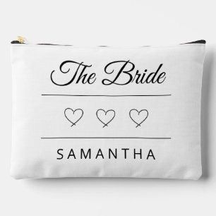 Pochette À Accessoires Conception de mariage personnalisée de la mariée