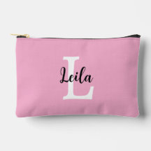 Conception personnalisée de nom de monogramme rose