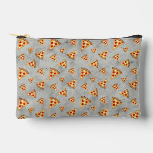 Pochette À Accessoires Cool pizza tranches vintage gris clair motif