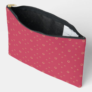 Pochette À Accessoires Corail Soleil Zinnia Doré