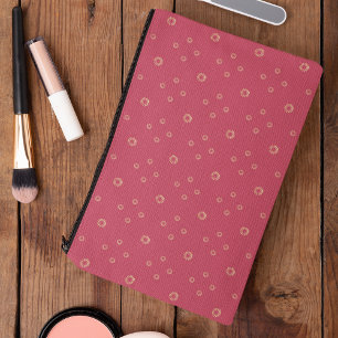 Pochette À Accessoires Corail Soleil Zinnia Doré