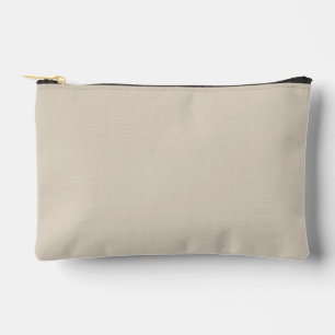 Pochette À Accessoires Couleur solide en lin naturel