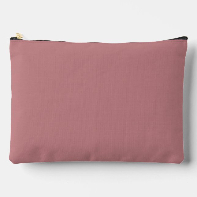 Pochette À Accessoires Couleur solide Rose poussiéreux (Recto)