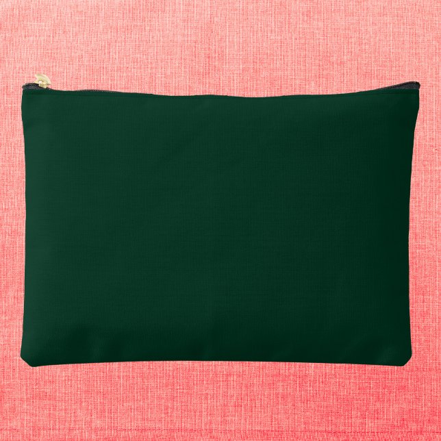 Pochette À Accessoires Couleur solide vert foncé (Créateur téléchargé)