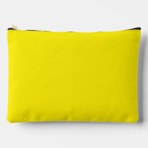 Pochette À Accessoires Couleur uni jaune canari