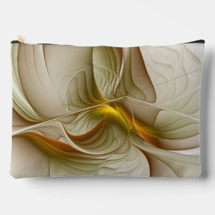 Pochette À Accessoires Couleurs de métaux précieux, art fractal abstrait
