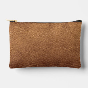 Pochette À Accessoires Cuir Brown Faux