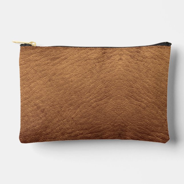 Pochette À Accessoires Cuir Brown Faux (Recto)
