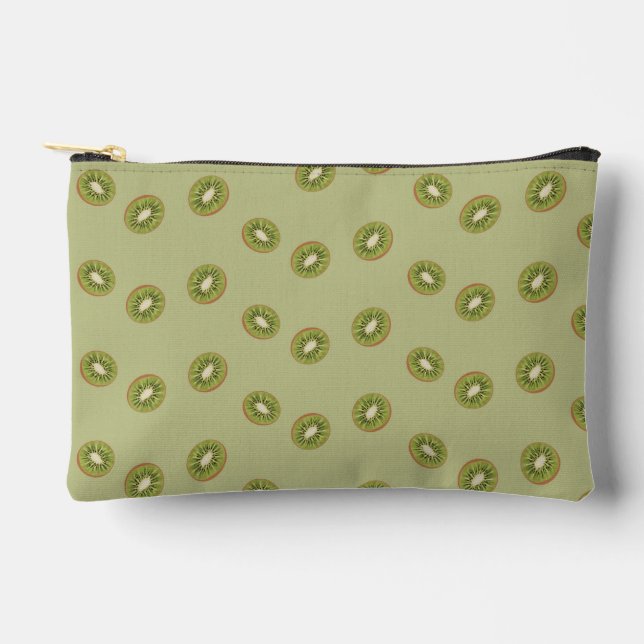 Pochette À Accessoires Cuisine de kiwi vert à motif fruité (Recto)