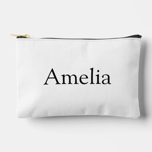 Pochette À Accessoires  Custom Makeup Bag,Personalized Cosmetic Bag,Monog (Recto)