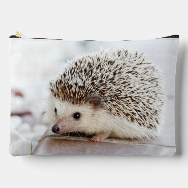 Pochette À Accessoires Cute Baby Hedgehog Photo (Recto)