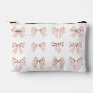 Pochette À Accessoires Cute Coquette Bow Pink Blush